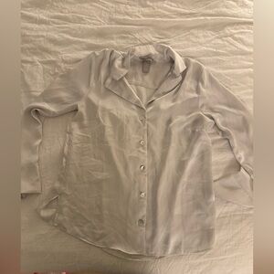 H&M Satin Button Up Blouse